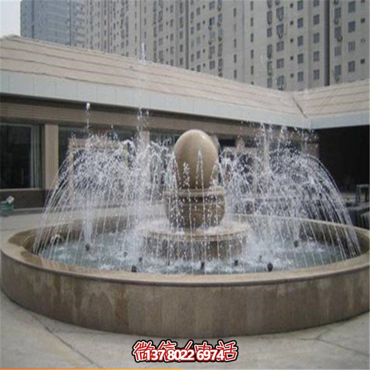 精美中式風(fēng)水球園林雕塑，提升小區(qū)公園噴泉擺放風(fēng)水氣質(zhì)