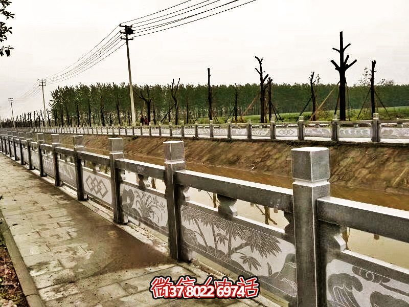 美化城市河道，完美防護(hù)欄桿，大理石裝飾