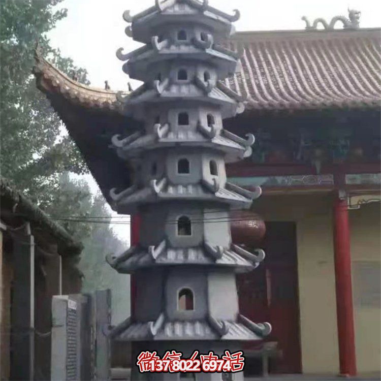 大理石石雕佛塔雕塑，傳承古老文明