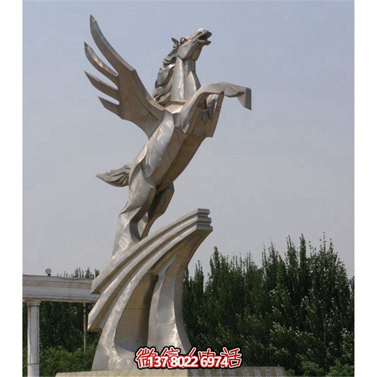 不銹鋼拉絲雕塑，點(diǎn)綴廣場(chǎng)、學(xué)校及園林景觀