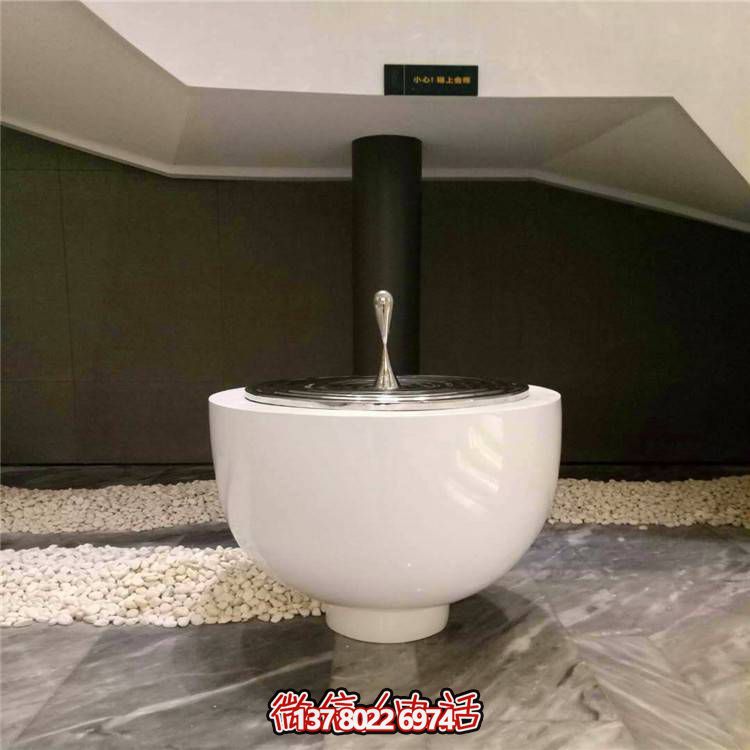 不銹鋼水滴圓盤雕塑，玻璃鋼景觀裝飾