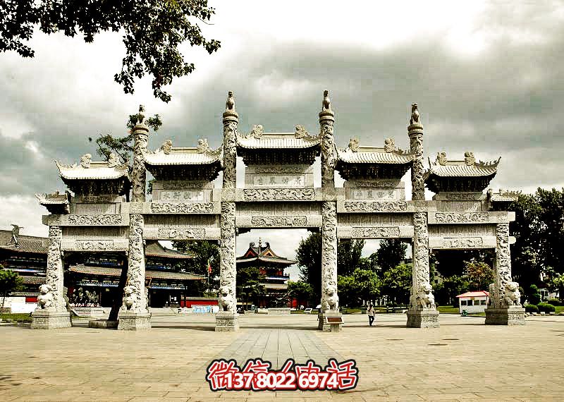 五門浮雕牌坊，美化大型景區(qū)廣場(chǎng)