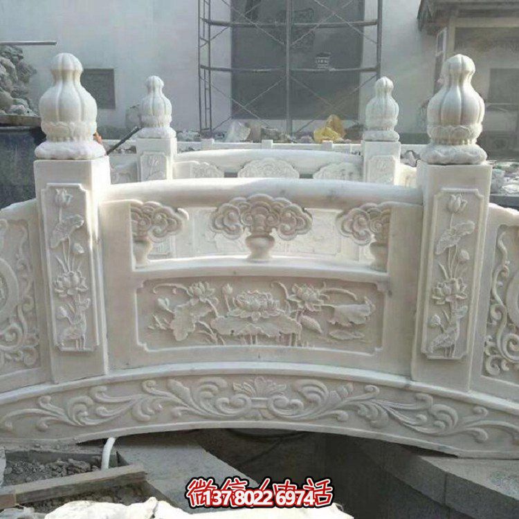 欣賞大理石雕塑的美景，玩轉(zhuǎn)庭院石拱橋