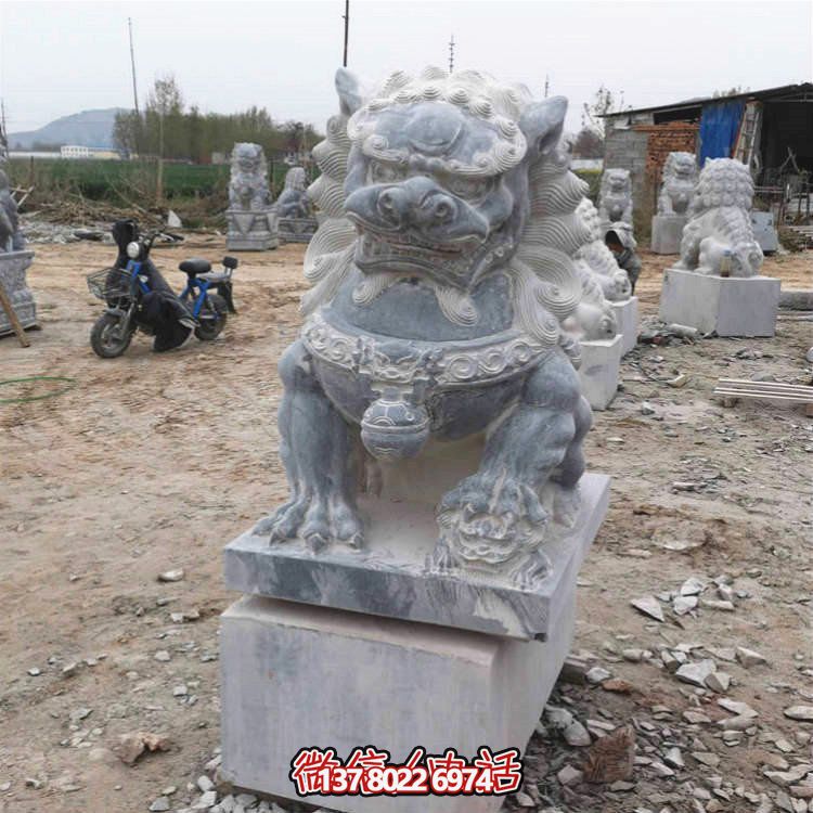 仿古大理石石雕獅子雕塑，為你的園林景觀增添經(jīng)典風采