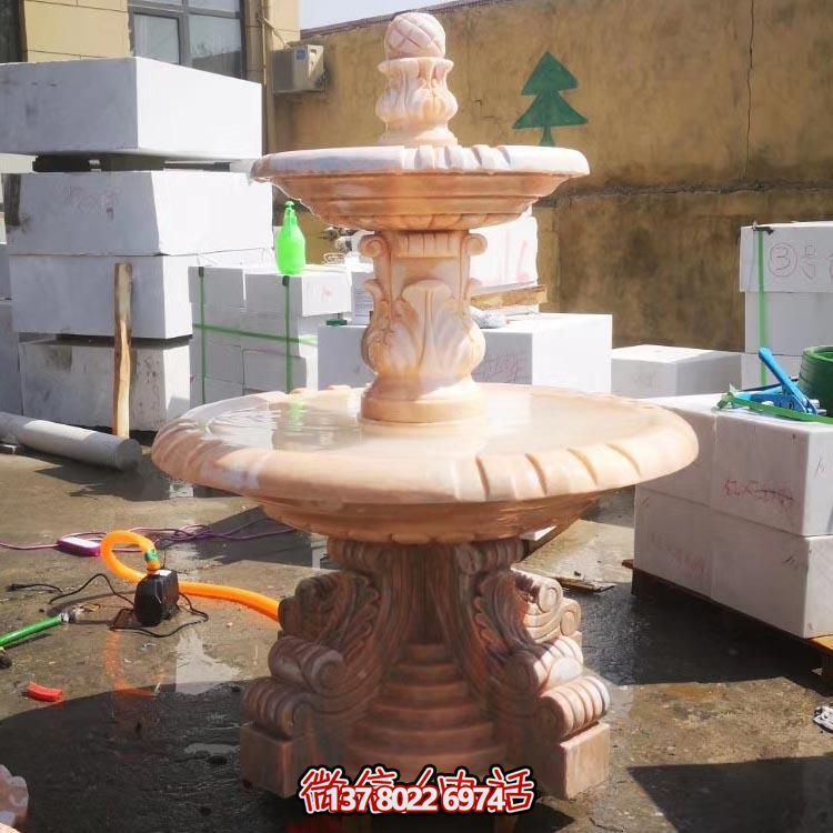 紅色晚霞水景擺件，傳遞溫馨家園溫馨