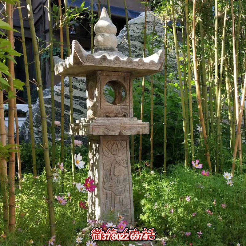 華麗的青石燈籠，點綴你的園林