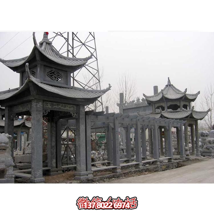 精美石雕，時尚的大理石長廊營造絕美的戶外公園雕塑