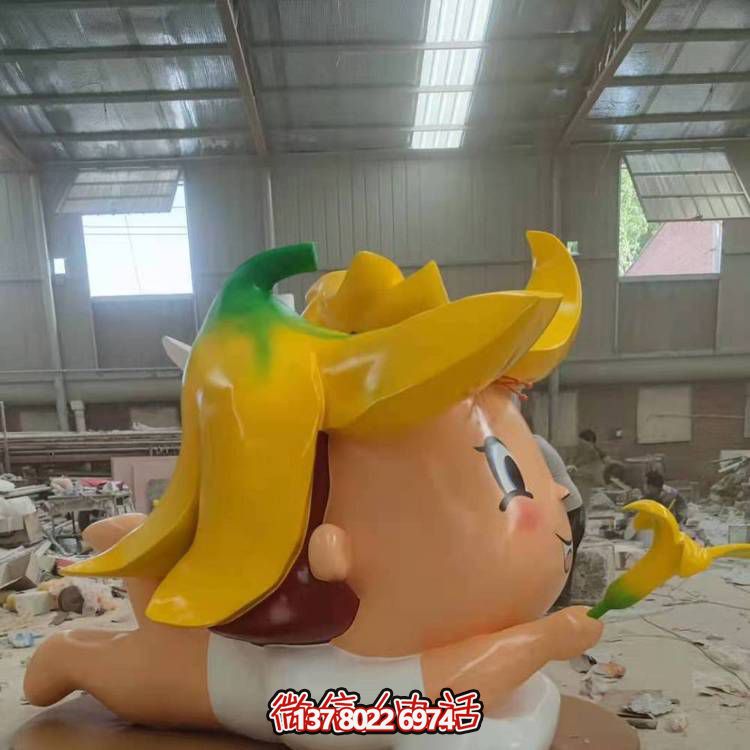 玻璃鋼戶外裝飾擺件，精致美觀、趣味卡通人物景觀