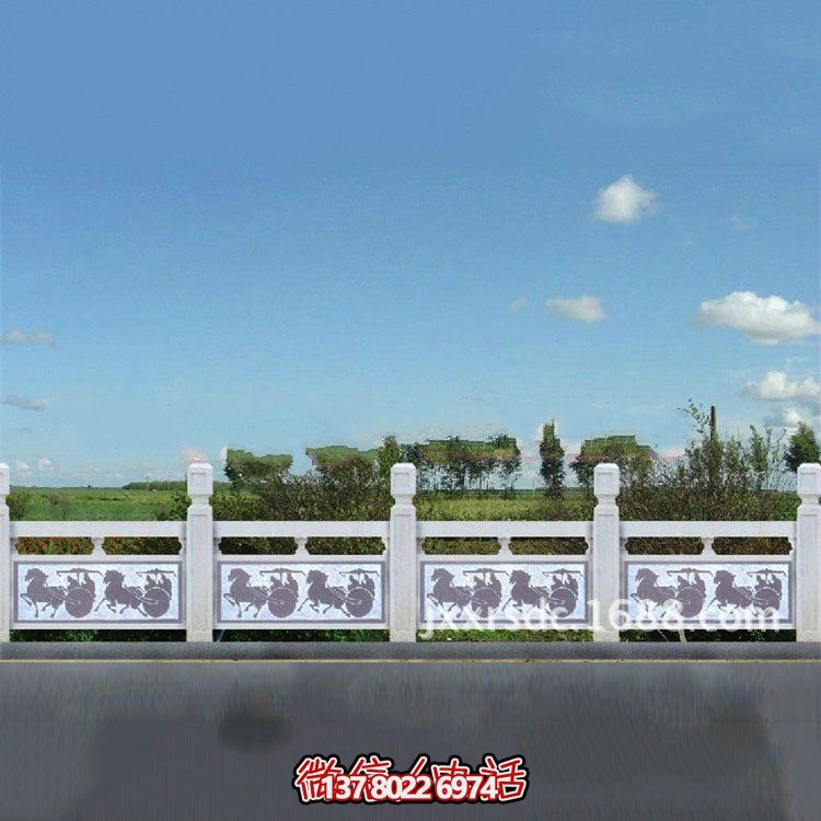 花崗巖石欄板，雕刻多種樣式