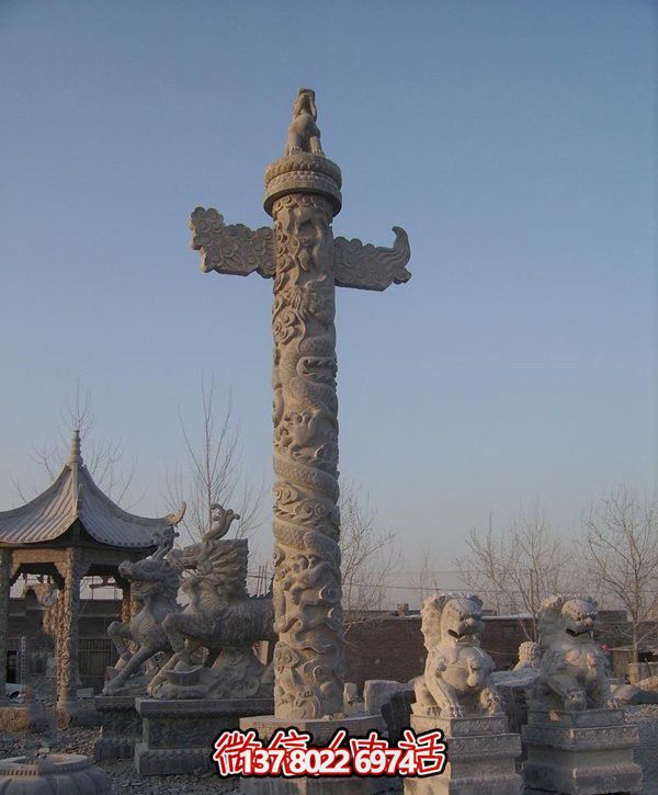 精美漢白玉雕塑，華美石龍表現(xiàn)中華文化之美