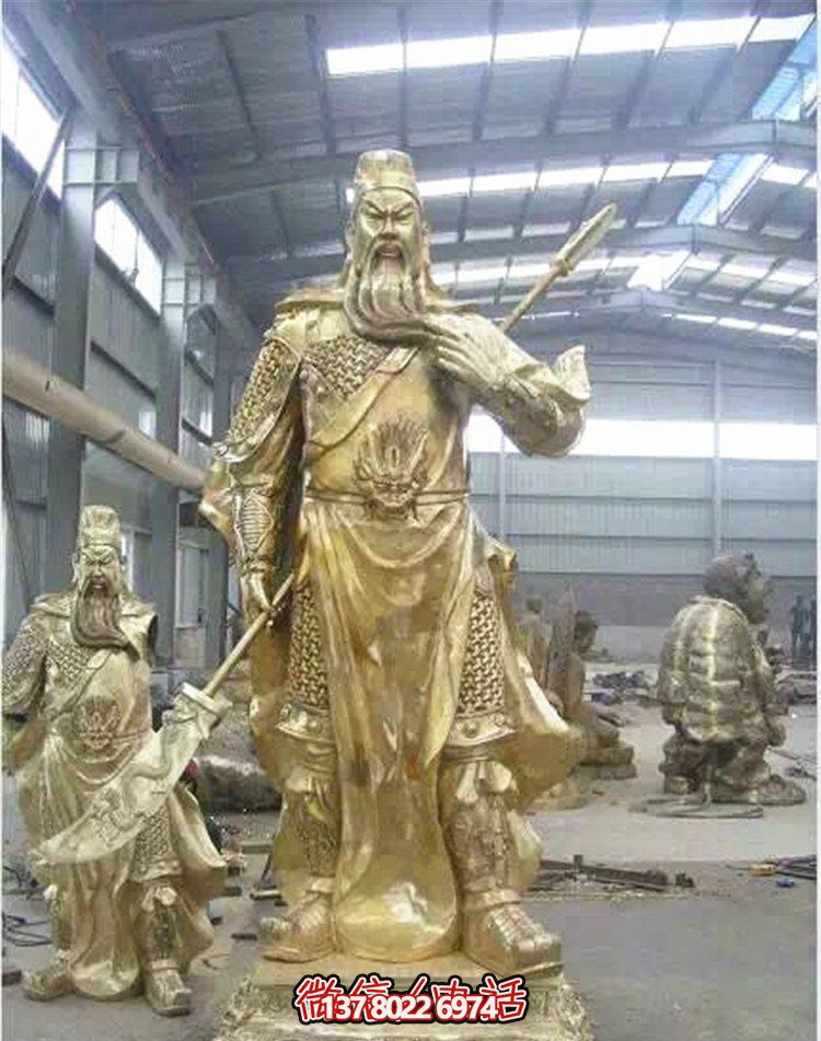 關(guān)公鎏金雕塑，讓企業(yè)招財(cái)更加順利