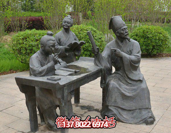 古代庭院景區(qū)，一起讀書、雕塑、感受古風(fēng)