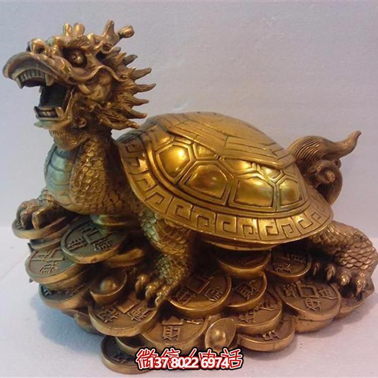 精美大型銅雕龍龜擺件，點綴您的庭院與公司寺廟
