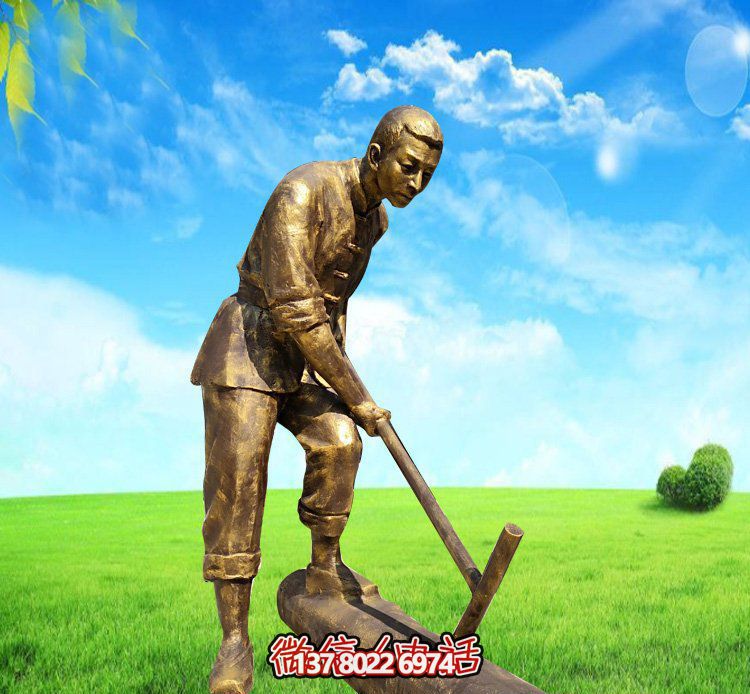 精美的銅雕人物雕塑，點(diǎn)綴花園公園植物園