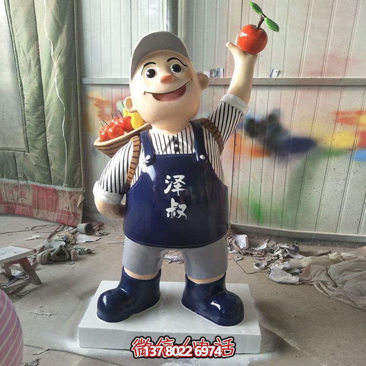 玻璃鋼彩繪擺件，點(diǎn)綴飯店酒店戶外廣場(chǎng)公園雕塑