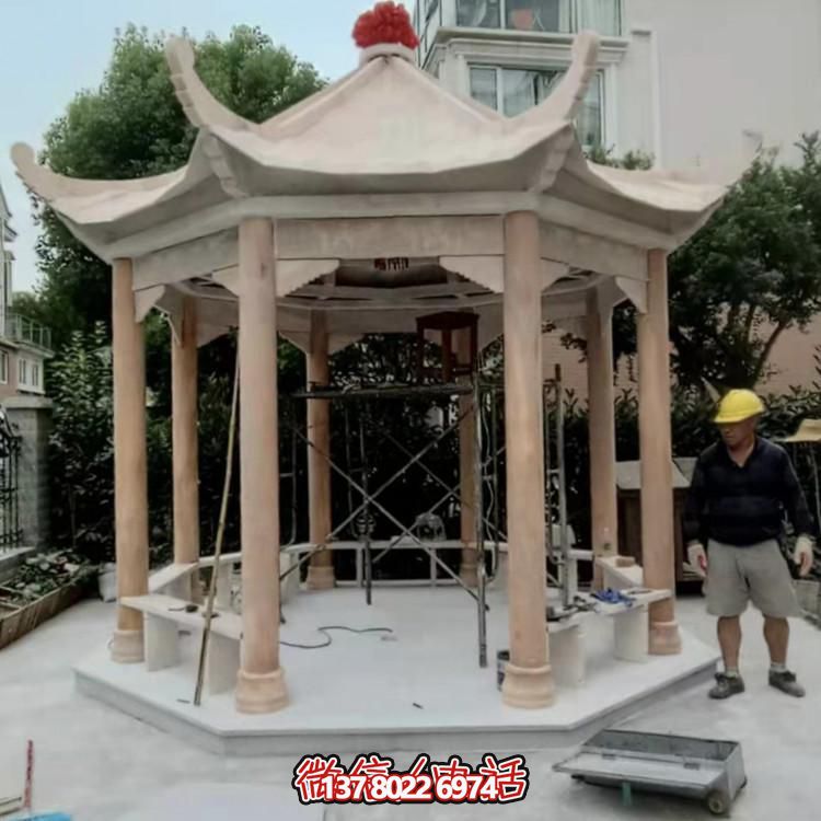 紅古涼亭，讓你在小區(qū)花園里享受晚霞美景