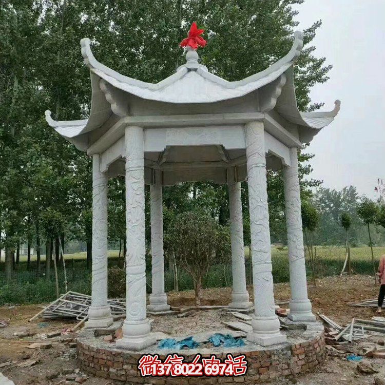 單層石涼亭，讓您擁有完美休閑空間