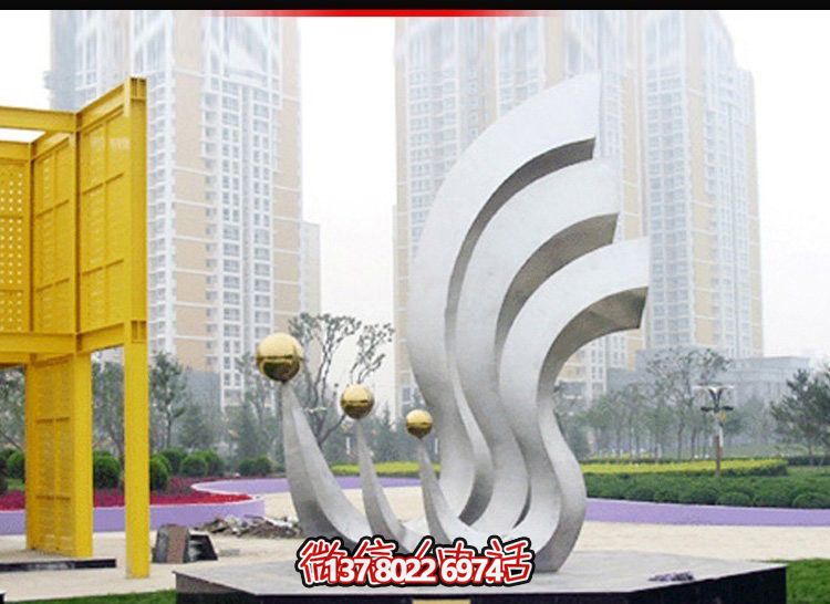 鳳凰不銹鋼雕塑，點(diǎn)亮公園廣場(chǎng)