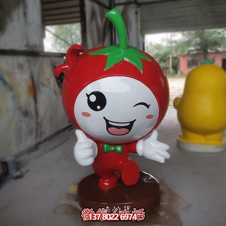 玻璃鋼雕刻卡通公仔擺件，新農(nóng)村落景觀(guān)園林裝飾