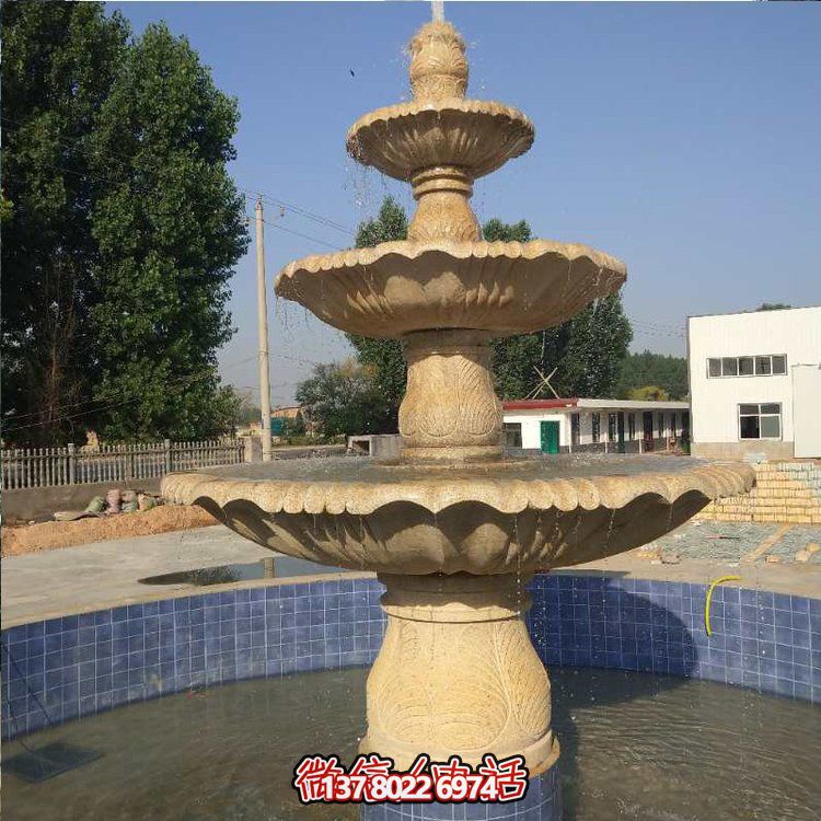 花崗巖噴泉流水?dāng)[件，給你不一樣的戶外廣場園林景觀雕塑