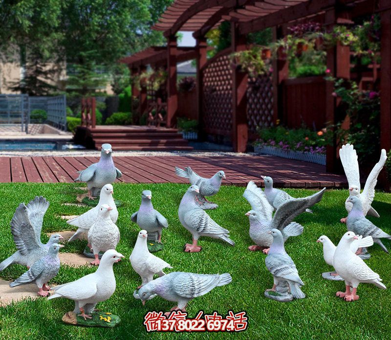 童趣仿真動(dòng)物樹脂雕塑，打造完美草坪戶外景觀