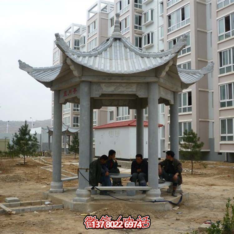 古典風(fēng)情涼亭，點(diǎn)綴小區(qū)廣場(chǎng)，讓您休閑身心