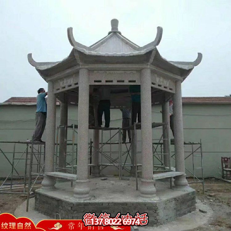 創(chuàng)意涼亭大理石雕塑，為戶外公園帶來(lái)獨(dú)特魅力