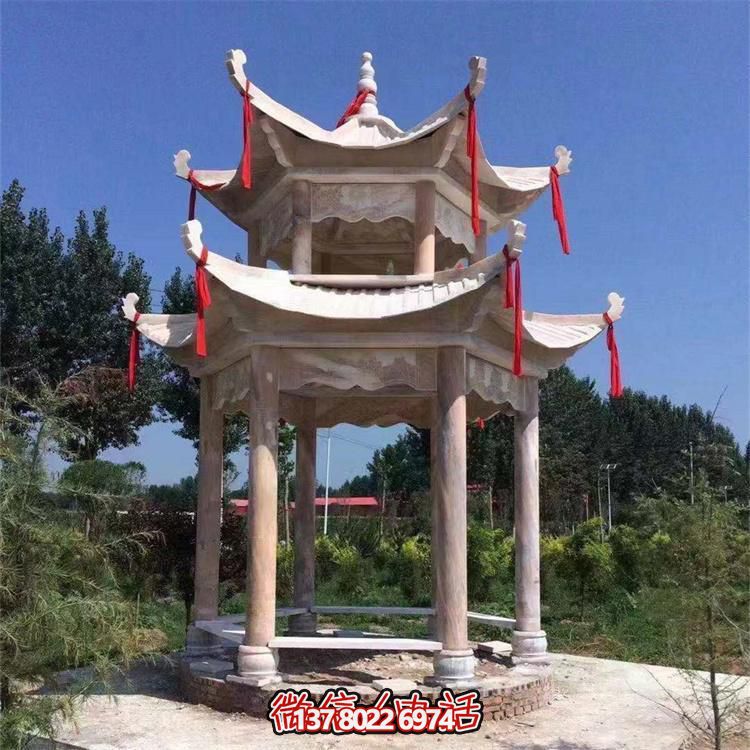 古典式園林雕塑，打造涼亭小區(qū)尊貴裝點(diǎn)