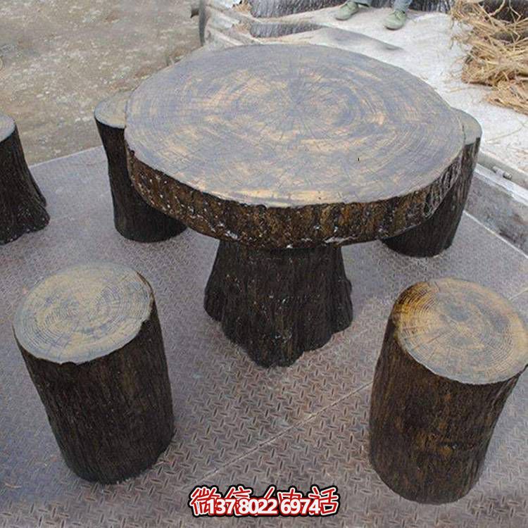 玻璃鋼樹(shù)木仿真凳子，為公園戶(hù)外空間提供美觀(guān)休閑