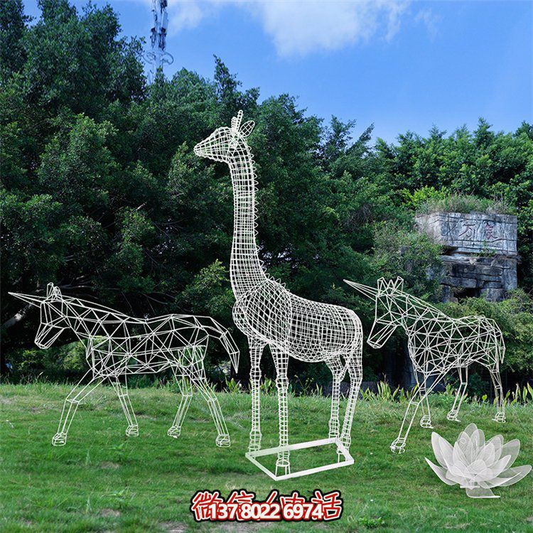 抽象鐵藝動(dòng)物雕塑擺件——夢想之翼