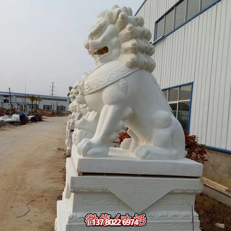 高品質(zhì)石雕麒麟雕塑，點綴企業(yè)公司大門口，增添鎮(zhèn)宅財運