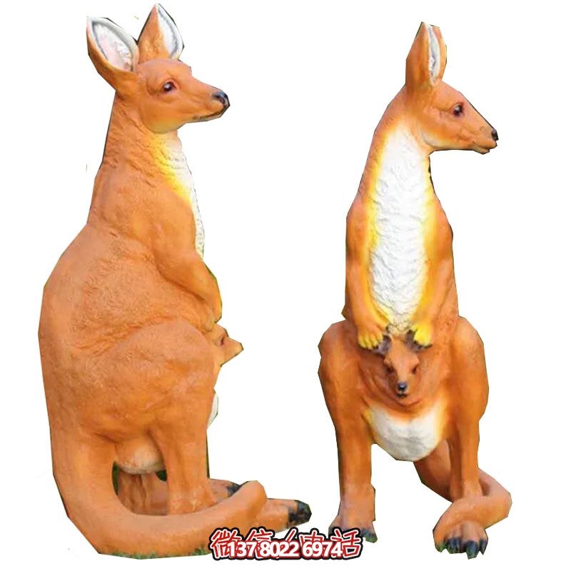 大型袋鼠雕塑，景觀完美打造公園景區(qū)