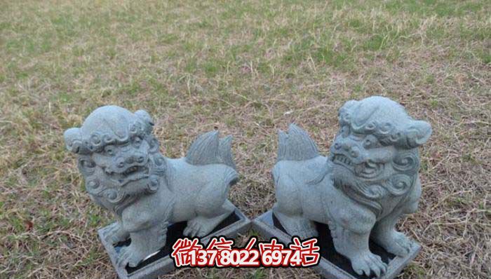 精美創(chuàng)意獅子大理石擺件，為戶(hù)外園林景觀增添更多美感