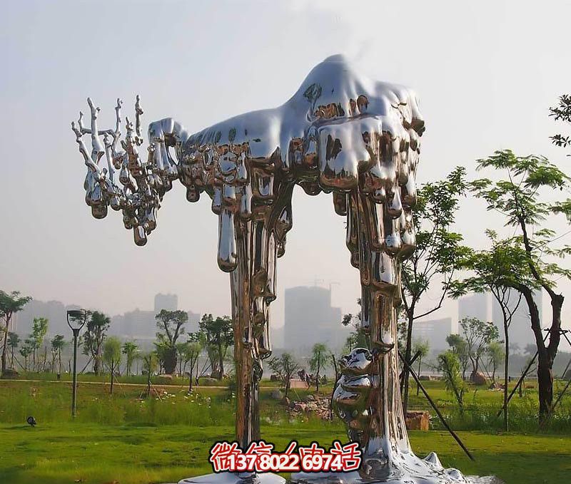 不銹鋼雕塑拱門——傳承抽象文化，融入人文精神