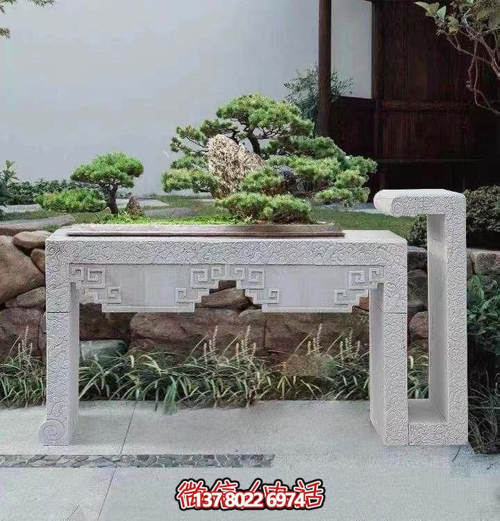 大理石浮雕雕塑花架景觀盆景，精致的別墅室內(nèi)景觀裝飾