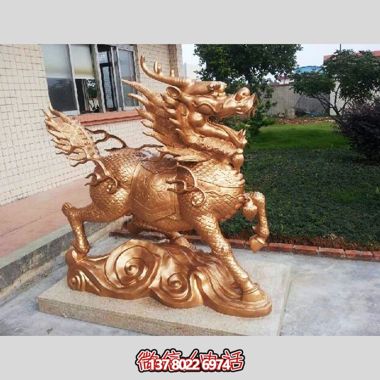 非凡精致的不銹鋼麒麟雕塑，裝點你的別墅庭院