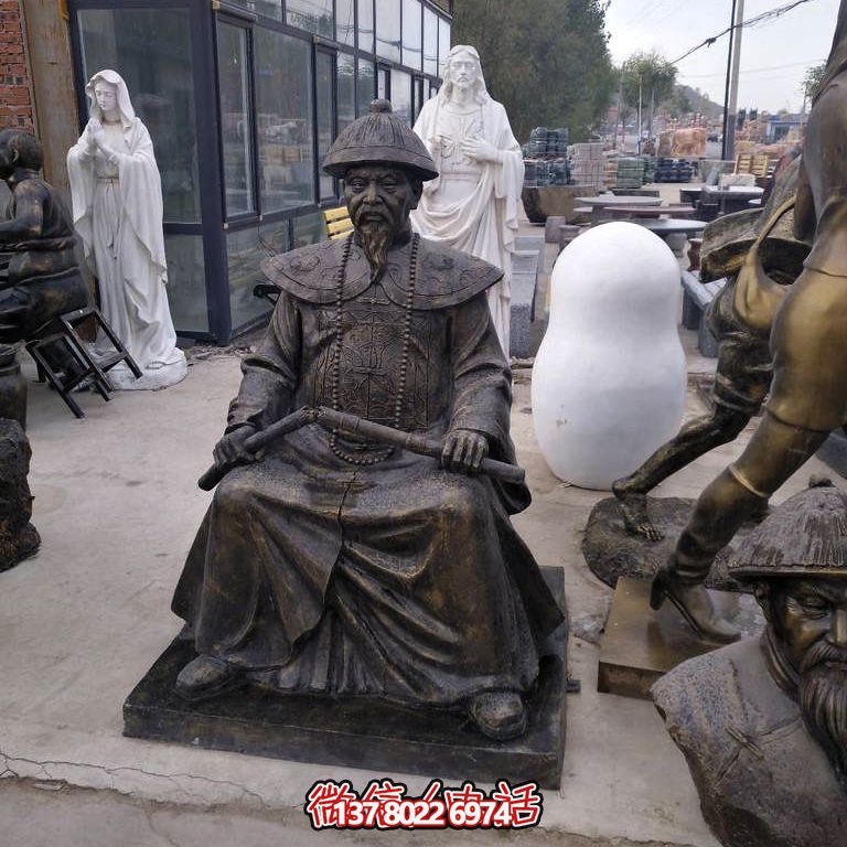 城市花園廣場(chǎng)擺放玻璃鋼仿銅林則徐坐姿像 城市花園廣場(chǎng)擺放玻璃鋼仿銅林則徐坐姿像