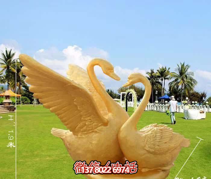 草坪玻璃鋼仿真動(dòng)物鍍金切面天鵝雕塑 草坪玻璃鋼仿真動(dòng)物鍍金切面天鵝雕塑