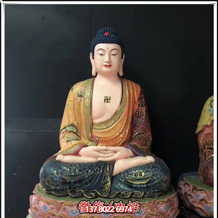 玻璃鋼寺廟佛像景觀如來(lái)雕塑