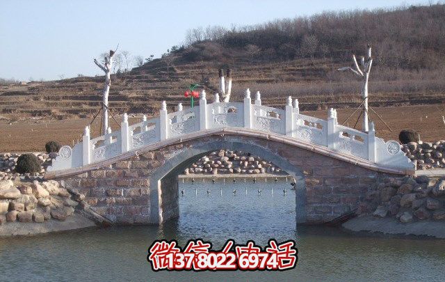 農(nóng)場(chǎng)園林景區(qū)漢白玉拱橋石雕 農(nóng)場(chǎng)園林景區(qū)漢白玉拱橋石雕