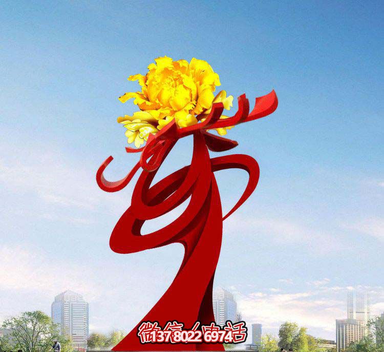 公園廣場(chǎng)不銹鋼牡丹花開花朵雕塑 公園廣場(chǎng)不銹鋼牡丹花開花朵雕塑