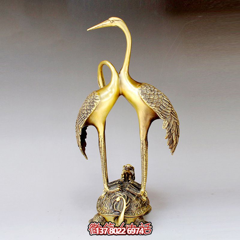 室內(nèi)商廈工藝裝飾品擺件銅雕仙鶴雕塑 室內(nèi)商廈工藝裝飾品擺件銅雕仙鶴雕塑