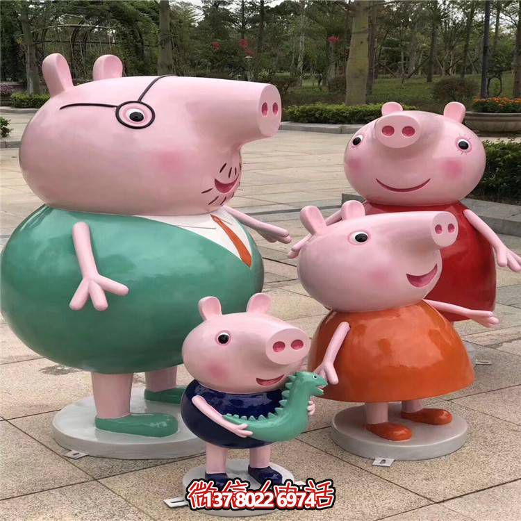 游樂(lè)園擺放玻璃鋼老鼠卡通動(dòng)物雕塑