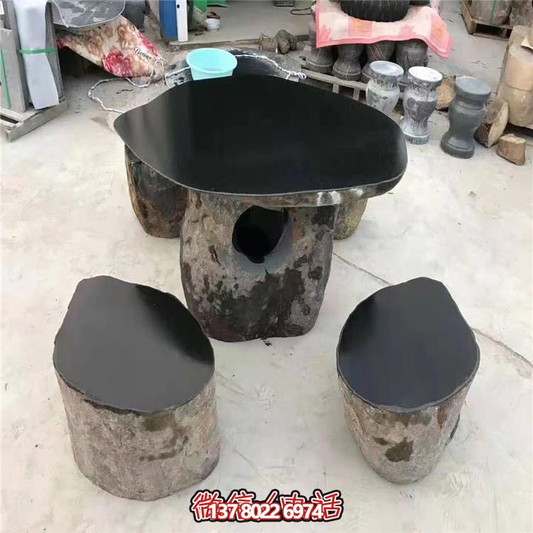 庭院公園戶(hù)外大理石園林景觀石桌石椅雕塑